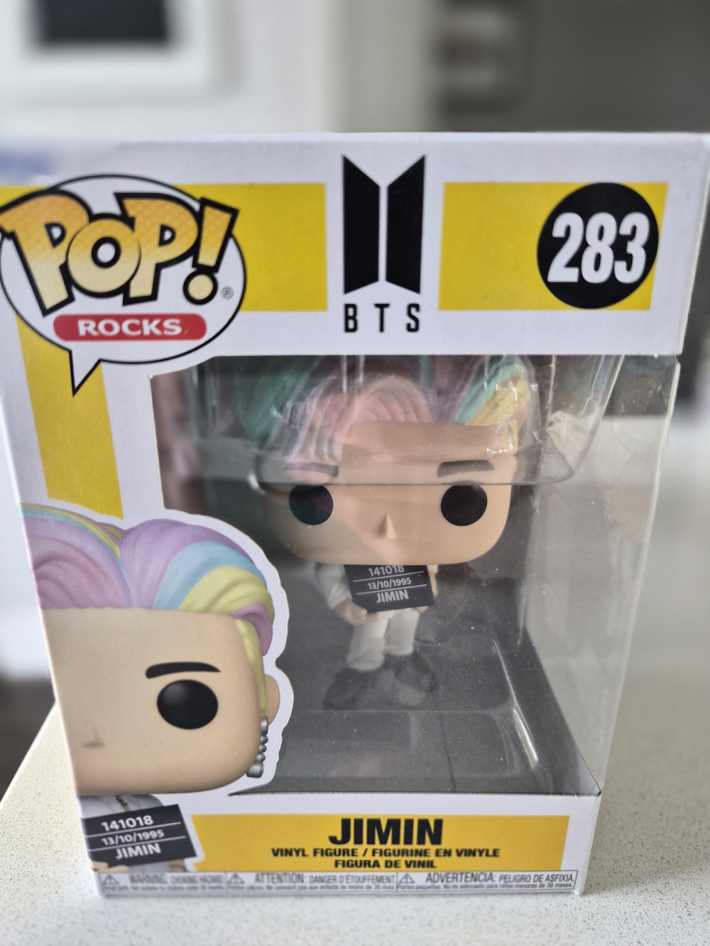 BTS Jimin Pop! Rocks #283 Funko Vinyl Figure - Pastel Rainbow Hair